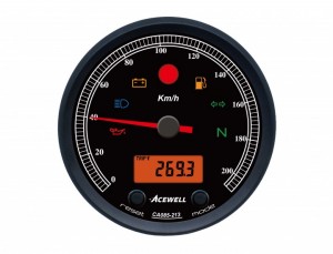 CA085 Classic Speedometer 85mm | acewell-meter