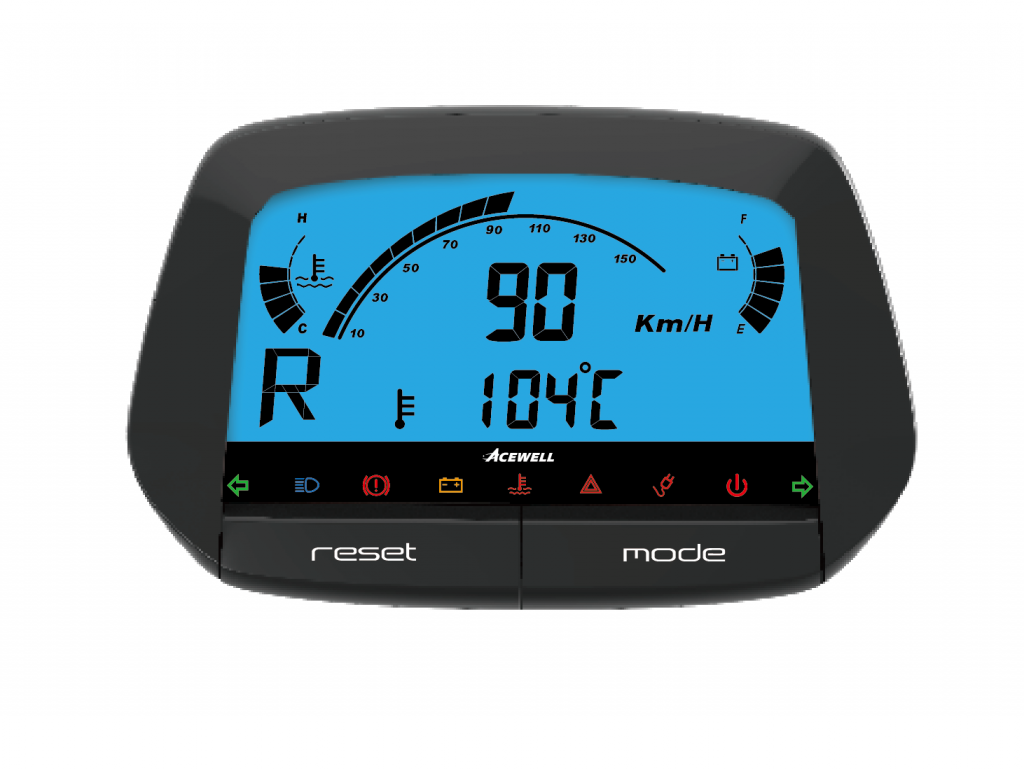 ACE-5000E (NON-CANBUS) Series Speedometer for LEV, Digital LCD